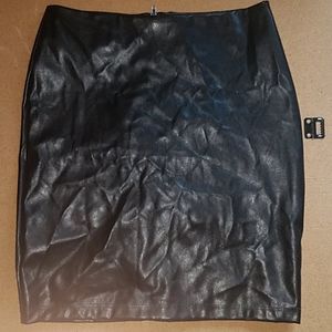 Back Leather skirt